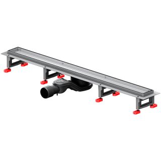 Душевой лоток AM.PM MasterFlow 80 W01SC-U11-080-04SB с решеткой Хром матовый / под плитку Tile