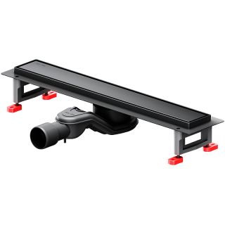 Душевой лоток AM.PM MasterFlow 50 W01SC-U11-050-04BM с Черной матовой решеткой / под плитку Tile