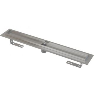 Душевой лоток AlcaPlast с порогами для перфорированной решетки без гидрозатвора 85см хром APZ2001-850