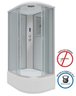 Душевая кабина Niagara NG-2310-14LP 120x80см серебро/матовое