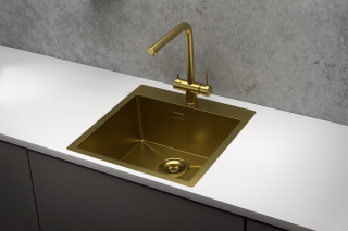 Мойка кухонная Granula 5151, ЗОЛОТО САТИН