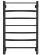 Электрический полотенцесушитель Larusso Евромикс П7 50x80см чёрный матовый 4670078536488