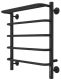 Электрический полотенцесушитель Larusso Стандарт П5 50x60см с полкой чёрный матовый 4670078536617