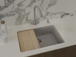 Мойка кухонная GranFest URBAN 4565 серый