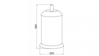 Ведро Boheme Murano Crystal хром 10907-CRST-CH