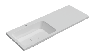 Раковина Misty Kamilla 4627173210027 белая левая 120 см