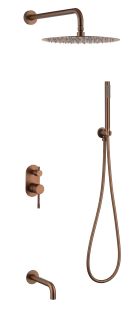 Душевой комплект Boheme Uno 464-2-BRB брашированная бронза
