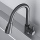 Смеситель для кухни Am.Pm X-Joy S F85B07522 с выдвижным изливом чёрный