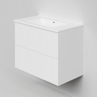 Тумба под раковину La Fenice Terra FNC-01-TER-B-80-2 белая 80 см