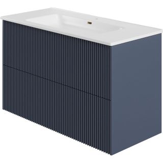 Тумба под раковину La Fenice Terra FNC-01-TER-BG-100-2 Синяя матовая 100 см