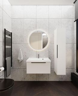 Шкаф-пенал La Fenice Simpla FNC-05-SIM-B-30 подвесной Белый матовый 30 см