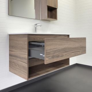 Тумба с раковиной Comforty Бордо 00-00019288 91 см Дуб темно-коричневый