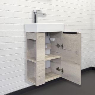 Тумба с раковиной Comforty Матэ 00-00015132 41.5 см Дуб дымчатый