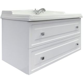 Тумба с раковиной Comforty Феррара 00-00020308 100 см Белый глянец