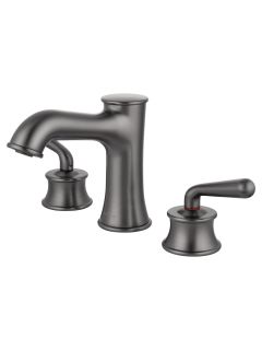 Смеситель для раковины на 3 отверстия Wonzon & Woghand Steam WW-88159008-BGM тёмный графит