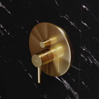 Встраиваемый смеситель для душа Omnires Y матовое золото Y1235GLB