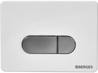 Комплект Berges 4в1 047237: инсталляция NOVUM525 кнопка D7 белая/хром унитаз EGO Rimless сиденье Toma Slim SO