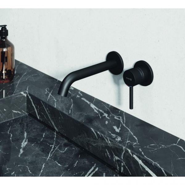 Встраиваемый смеситель для раковины Kludi Bozz чёрный матовый 382443976