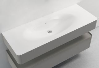 База под раковину Vincea Caprice 1200 подвесная, 1 выкатной ящик soft-close, светло-серый матовый