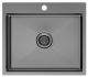 Мойка кухонная Paulmark Kroner PM215951-GM воронёная сталь