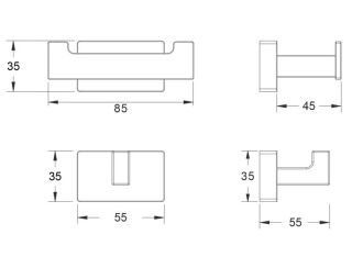Крючок для ванной комнаты Shevanik SG5621H чёрный