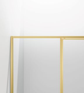 Душевой уголок Vincea Slim 8mm VSR-4SLP9012CLG, 1200*900, брашированное золото, стекло прозрачное