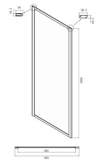 Душевой уголок Ambassador Forsa 17021101NX-70NX 100x70см хром/прозрачное