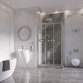 Душевой уголок Ambassador Forsa 17021104NX-90NX 130x90см хром/прозрачное