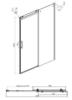 Душевой уголок Ambassador Benefit 19021102HX-80HX 130x80см хром/прозрачное