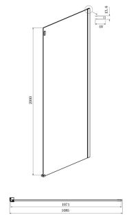 Душевой уголок Ambassador Benefit 19021105HX-110HX 160x110см хром/прозрачное