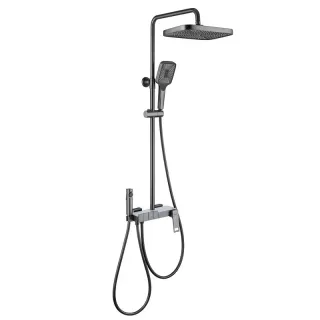 Душевая стойка Black&White Universe 5012MG оружейная сталь