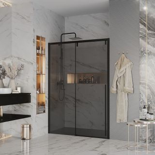 Душевая дверь Ambassador Intense 110022203IBB 140см чёрный/тонированное