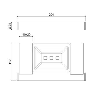 Полка Timo Luiro 18522/17 золото матовое