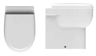 Приставной унитаз Isvea Absolute 10AB10002SV безободковый крышка микролифт белый