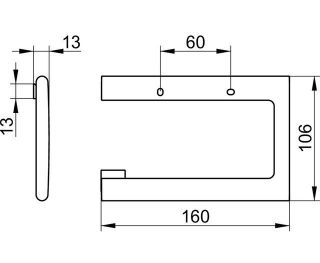 Держатель для туалетной бумаги Keuco Edition  11562030000 бронза шлифованная