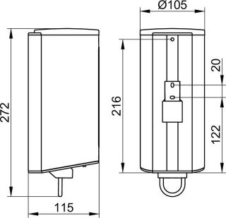 Дозатор для жидкого мыла Keuco Plan  14954170100 хром
