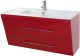 Тумба под раковину Bellezza Берта 100см красный 00000007115