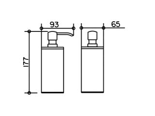Дозатор для жидкого мыла Keuco Plan 14952010100 хром