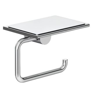 Держатель туалетной бумаги Kludi Vela R 5897105 с полкой для телефона хром