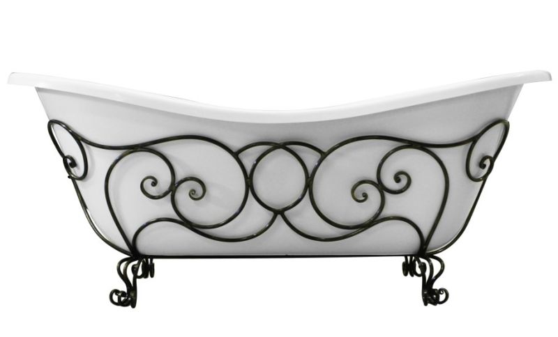Кованая подставка для ванны Эстет Бостон ФР-00000719 патина