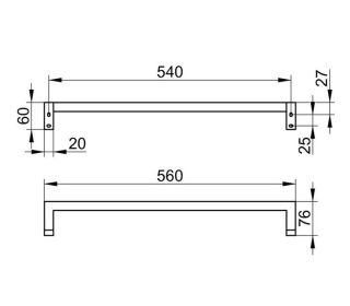 Держатель для полотенца Keuco Plan 19101010600 хром