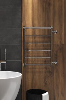 Полотенцесушитель водяной Indigo Line LLSHSW70-50R-б/п-60 с полкой 70x50 см хром