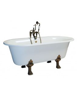 Ванна из искусственного камня Фэма Стиль Феррара на опорах 171x82 см