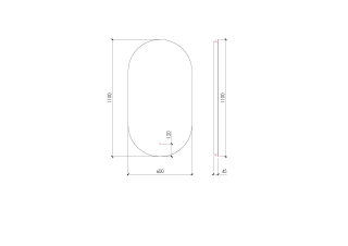 Зеркало Armadi Art Vallessi с подсветкой 60см 568