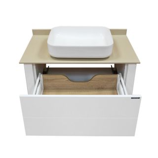 Comforty Зеркало-шкаф "Никосия-80" дуб белый