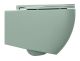 Подвесной унитаз Isvea Infinity 10NF02001SV-2T безободковый крышка микролифт мятно-зелёный матовый