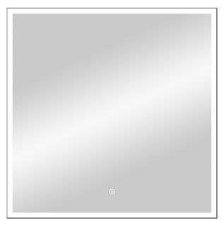 Зеркало с подсветкой Continent Frame Black ЗЛП1175 с сенсорным выключателем 80см чёрный