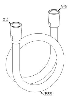 Душевой шланг Kludi Logoflex 160см хром 6105605-00