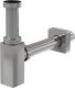 Сифон для раковины AlcaPlast Design цельнометаллический квадратный A401