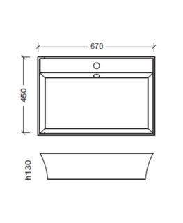Раковина накладная Boheme Neoart серебро 804